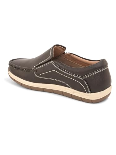 Image of FENTACIA Men's Faux Leather Slip On Office Shoes Formal Loafers
