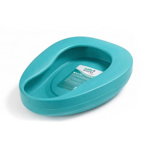 Safe & Sound Unisex Bed Pan Comfortable and Durable Portable Toilet Aid for Bedridden and Limited Mobility Use