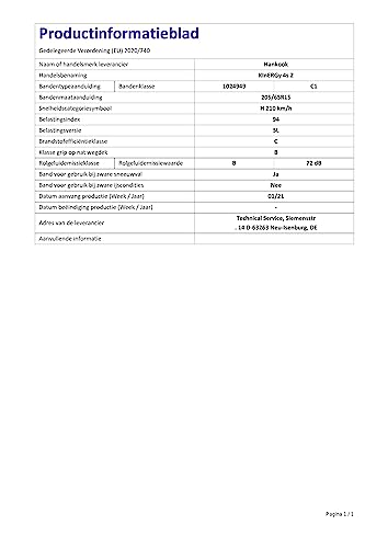 Hankook Kinergy 4S 2 H750 M+S - 205/65R15 94H