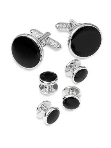 Paul Fredrick Men's Black Onyx Stud Set Black 000 CMT201S