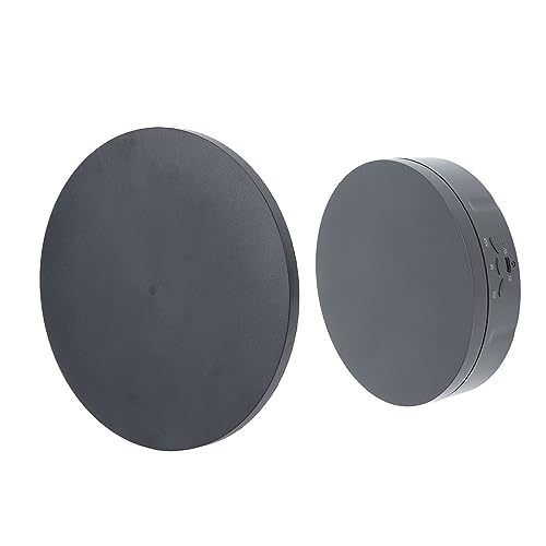 電動回転台 回転台 耐荷重 3kg 20?30 DB リモコン 回転式ディスプレイスタンド 時計、携帯電話、電子製品、その他のディスプレイ (黒)