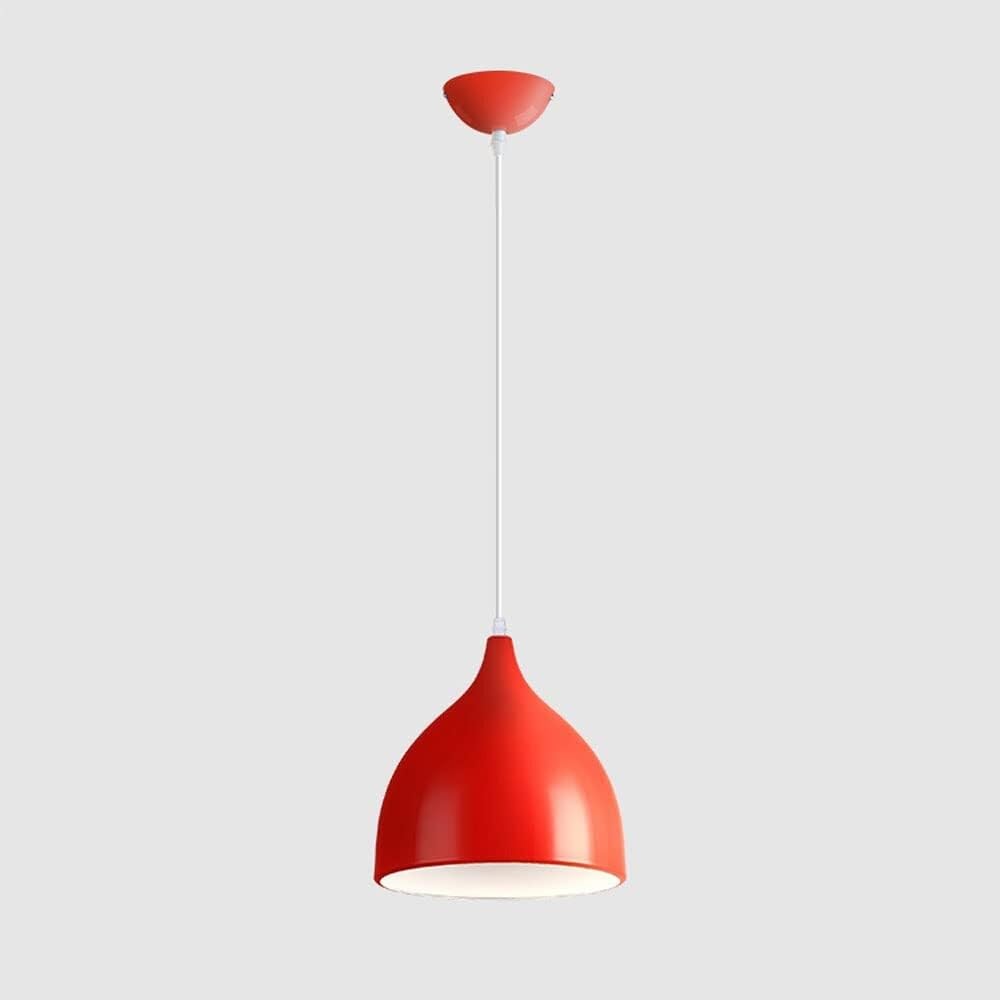Lampadario Nordico in Metallo Lampada a Forma di Goccia d'Acqua Soffitto Base E27 Testa Singola Comodino NG