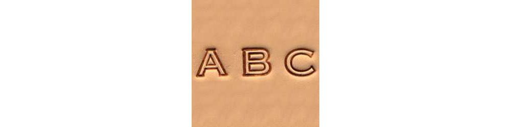 Tandy LeatherCraftool� Alphabet Stamp Set 1/4" (6 mm) Open Face 4909-00