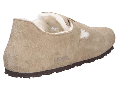 Birkenstock Unisex London Shearling Suede Leather Taupe Sandals 13 W / 11 M US4