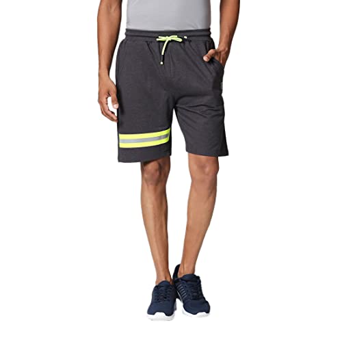 Image of Bewakoof Men's Casual Reflector Melange Shorts