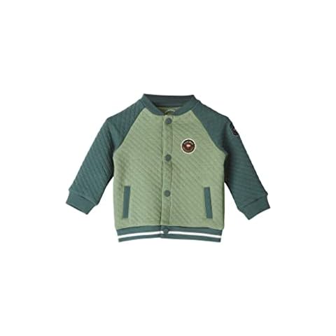 s.Oliver Junior Baby Boys Sweatjacke mit Jacquard-Steppung, Green, 80 Cover