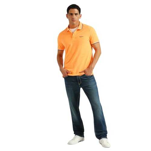 Image of Pepe Jeans Men's Cotton Regular Fit Polo T-Shirt
