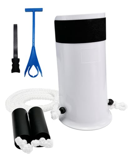 Osanchan Sock Aids for Putting On Socks, No Bending Flexible Sock Aid Device with Shoe Horn Long-Handle Back Scratcher for Seniors/Disabled, Easy On and Off Sock Helpers (Basic)