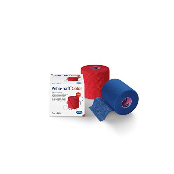 Hartmann 9324731, Peha-Haft Farbe Blau Kohesiver Elastischer anpassender Verband, 6 cm x 20 m – Bild 4