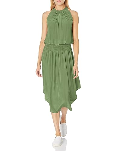 Ramy Brook Women's Audrey Sleeveless Midi Dress, Spruce, XX-Small at Amazon Women's Clothing store