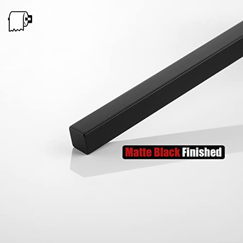 Jqk Toilet Paper Storage Stand Matte Black, 304 Stainless Steel Tissue Reserve Holder Square 3/4 Rolls Dispenser For Bathroom, Tps240-Pb #TOP5