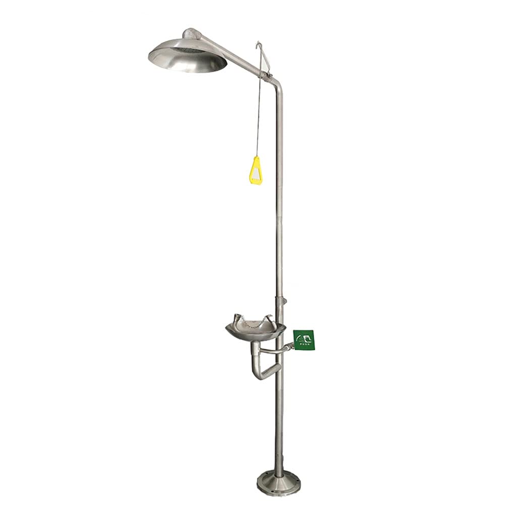 ZTCHSENZT Safety Eyewash,Emergency Eye Wash Station, Stainless Steel Composite Eyewash Easy To Use, Safety Shower System, For Factory, Laboratory