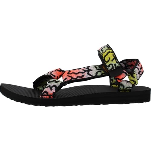 Image of Teva Women's Original Universal Sport Sandal, Epic Coral /Green Multi, 5