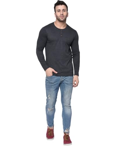 Image of London Hills Men's Cotton Regular Fit T-Shirt