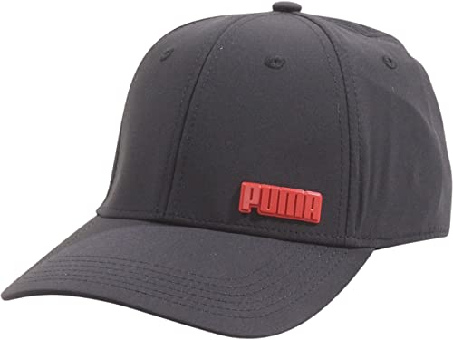Casquette PUMA Evercat Pressure stretch noire et rouge en taille SM-MD