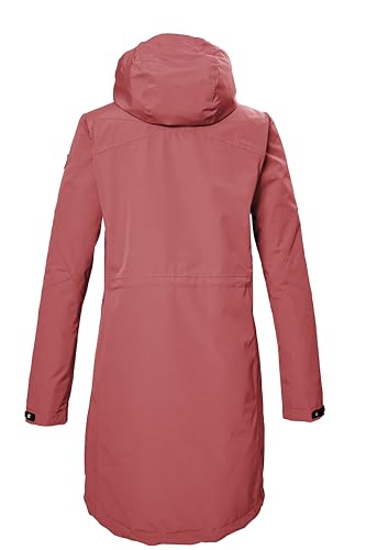 killtec Damen Funktionsparka/Parka mit abzippbarer Kapuze KOS 30 WMN PRK, hell sienna rot, 42, 42918-000