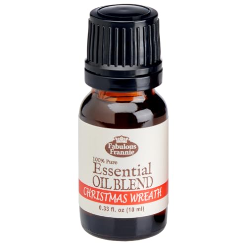 Christmas Wreath Essential Oil Blend - 100% Pure 10ml (Cypress, Pine, Cedarwood, Orange, Cinnamon, Clove, Vanilla)