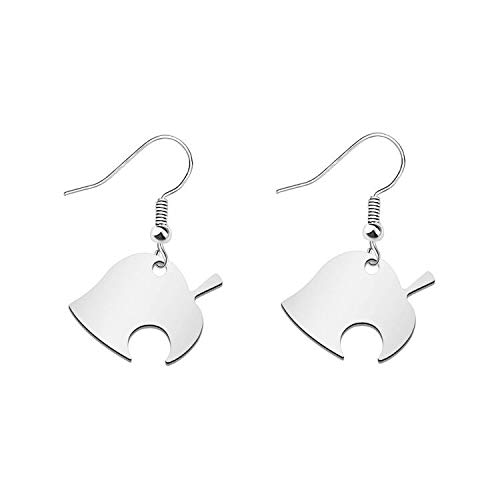 Fotap Animals Crossing Earrings New Horizons Gift Leaf Charm
