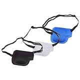 minkissy 3stücke Teiliges Augenklappen Für Amblyopie Verstellbare Atmungsaktive Und Strapazierfähige Augenschoner Leichte Schutzabdeckung Für Täglichen Gebrauch Und Augenkorrektur Komfortab