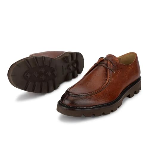 Image of Woods Classic Full-Grain Leather Shoes - Premium Stylish Trendy Fashion Footwear, Comfortable & Durable Design, Perfect, Casual Outings, Office, Lightweight Shoes
