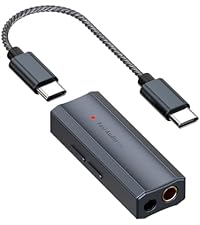 Fosi Audio DS2 USB C to AUX ヘッドホンアンプ DAC ドングル