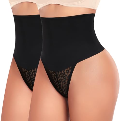 Image of Womens Thong Shapewear Mid to High Waisted Shaper Thong WN0017