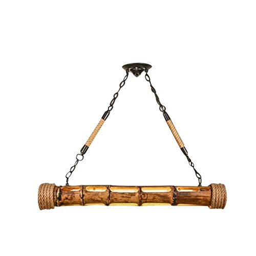 Preisvergleich Produktbild SZHSM Italienischer Kronleuchter mit Personenaufzug Retro-Kronleuchter Bar Cafe Restaurant Light Bamboo