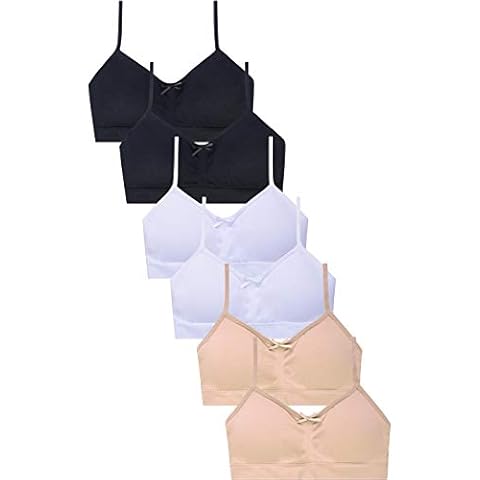 I&S Girl's Seamless Cami Crop Top Bras Value Pack of 6 Cover