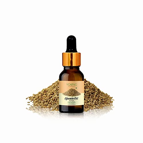 Young Chemist Ajwain Essential Oil - 30ml | 100% Pure, Natural Carom Seed Oil for Digestive Health, Pain Relief & Aromatherapy | Ideal for Skin Care, Respiratory Support & Detoxification