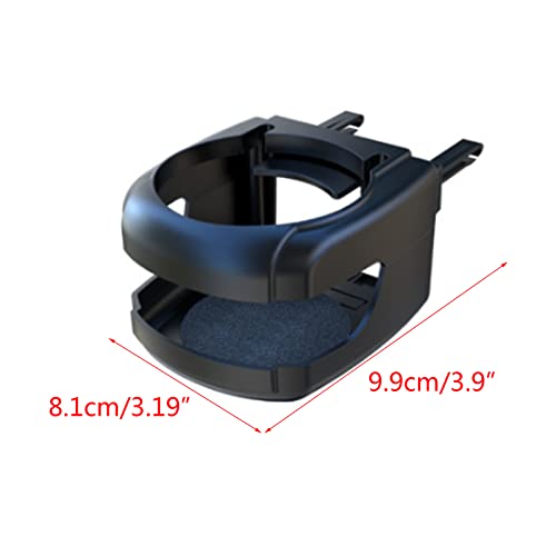 Portavasos para auto con clip para salida de aire negro miniatura 3