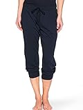 Marc O'Polo Damen Loungewear Schlafanzughose 3/4-lang mit Bund - Baumwolle Mix
