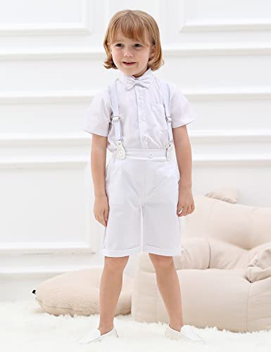 A&J DESIGN Baby Boys Gentleman Suit, 2Pcs Outfit Shirt & Pants2