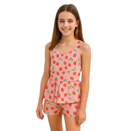 Image of One Piece Girl's Synthetic Digital Printed Swimming Costume in Frock Style.