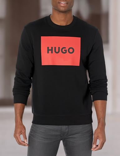 HUGO Men's Big Square Logo Long Sleeve Sweatshirt3