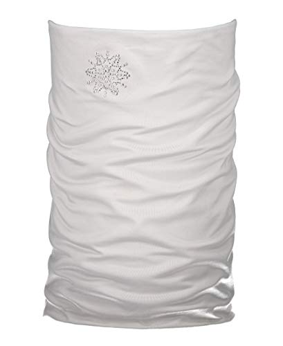 Obermeyer Womens Neck Warmer with Swarovsk, White, Women