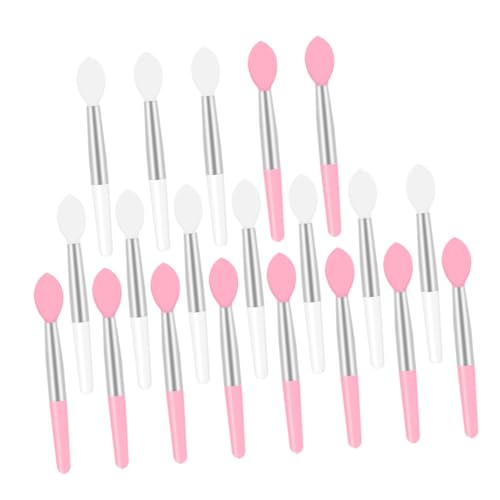 Gogogmee 2sets Makeup Lip Brush Set 20-piece Lipstick Applicator Micro Brush Lip Mask Silicone Makeup Tools for Daily Use 20pcs*2