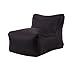 Luoshan Mini Gonflable bébé imperméable Sièges SofaChair Meubles Bean Bag Coussin de siège (siège Noir) (Color : Black Seat)