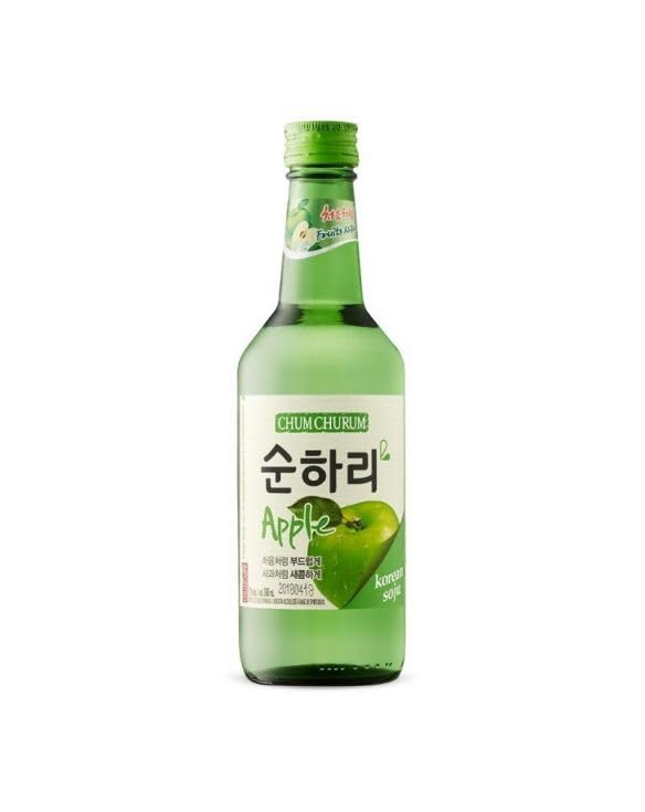 YIJIA | Vino Soju Coreano Sabor Manzana 350ml (Alc.16.5%) - El soju es una bebida muy popular en Corea