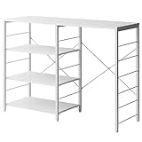 エア・リゾーム レンジ台 レンジラック キッチンラック ゴミ箱上ラック ゴミ箱収納キッチンカウンター emery(エメリー) 120cm幅 背板なしタイプ ホワイト×ホワイト