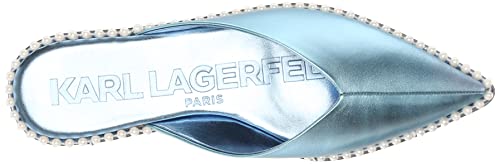 Image of Karl Lagerfeld Women's Vyra Studded Slip on Loafer Mule with Pointed Toe
