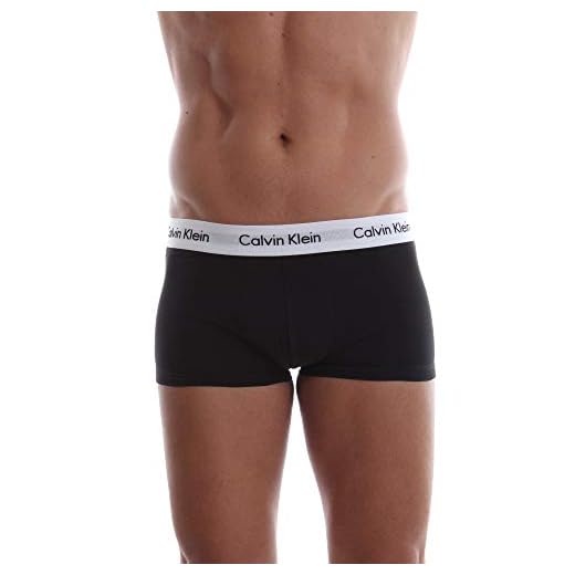 Calvin Klein Herren Low Rise Trunk 3pk Boxershorts, Schwarz (Black 001), XS (3er Pack)