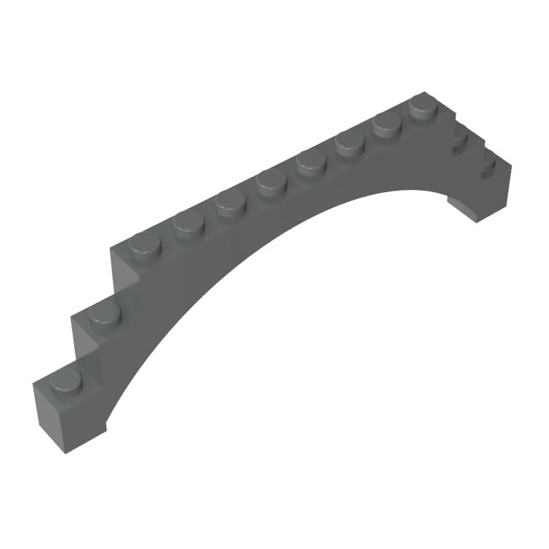 XYEIUGO 18838 Brick Arch 1x12x3 Raised Arch with 5 Cross Supports, 10 PCS