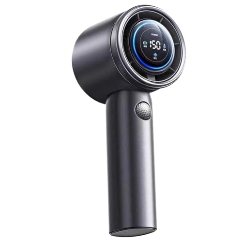 YUGSHNKFC Ventilador portátil de mano, velocidad (1-150), ventilador ajustable de 5000 mAh/8000 mAh, ventilador recargable con pantalla digital