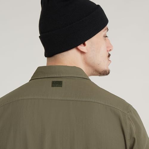 G-STAR Marine Slim Shirt, Maglietta Uomo, Verde Scuro (Shamrock Gd D19751-D454-B681), M - 5