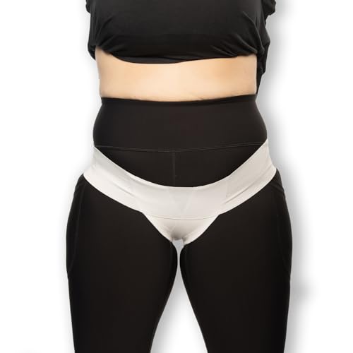 Femme Jock Pelvic Orthotic Support Belt - Uterus Support Girdle for Women’s Prolapsed or Dropped Bladder | Vulvar Varicosities | Postpartum Recovery | Symphysis Pubis | Dysfunction Pain - Low Waist