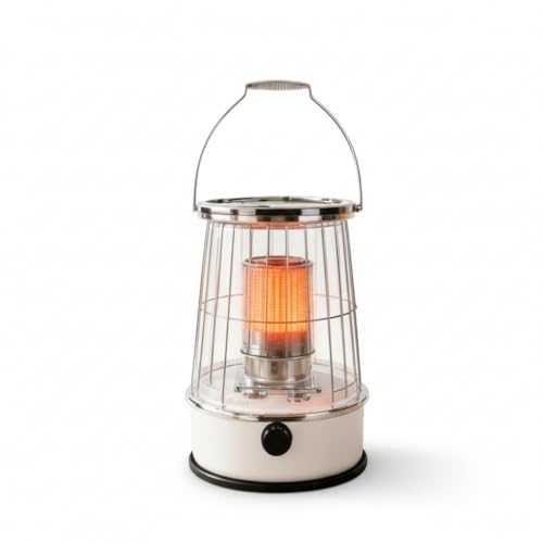 Portable 12000BTU Kerosene Heater, Non-Electric Indoor Outdoor Heater with 6L Tank 30H Burn Time for Garage, Camping, Emergency Heat