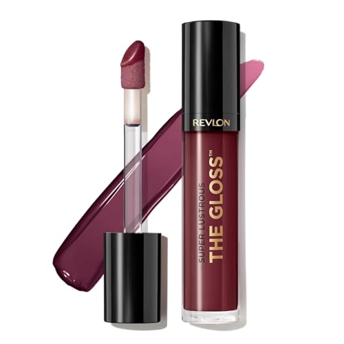 Image of Revlon Super Lustrous The Gloss, Non-Sticky, High Shine Glossy Finish, Lightweight Moisture Enriched With Agave, Moringa Oil Capuacu Butter - Black Cherry(265), 3.8ml