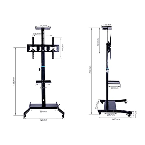 Soporte móvil para TV 32-60 pulgadas con base y ruedas miniatura 6