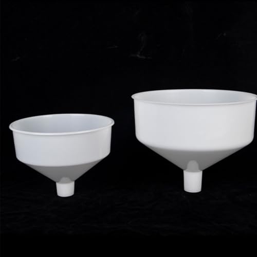 Embudos de plástico de cocina con boca ancha, juego de 3 piezas blanco Gadpiparty 6