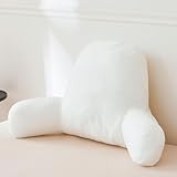 XeGe Reading Pillow Filling (No Cover), Fluffy Backrest Pillow Filler for Bed Sitting Up, Adults Kids Sit Up Back Support Pillow Insert with Arms for Couch Chair Car Home Decoration, Shredded Foam